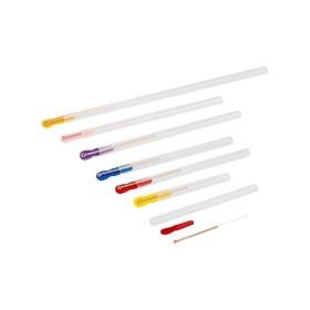 TeWa CJ-Type – sin silicona: agujas de acupuntura sin silicona con mango espiral de cobre y tubo guía