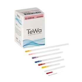 TeWa CJ-Type – sin silicona: agujas de acupuntura sin silicona con mango espiral de cobre y tubo guía