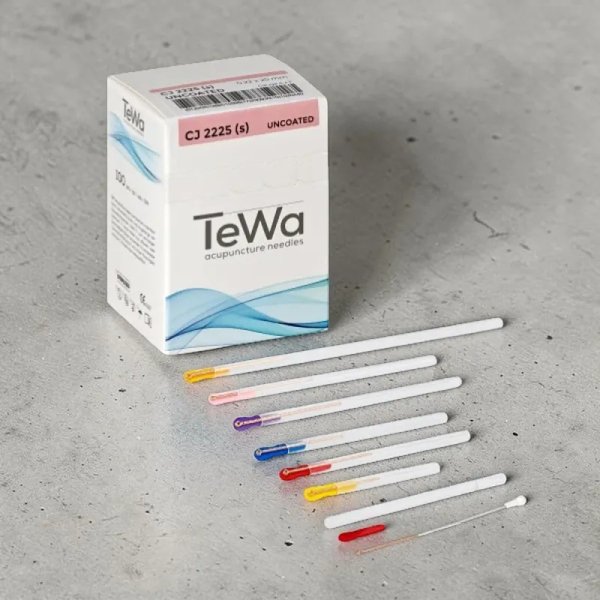 Agujas de acupuntura TeWa sin recubrimiento con tubo guía