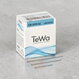 Boite d'aiguilles d’acupuncture non siliconées avec manche spirale en cuivre
