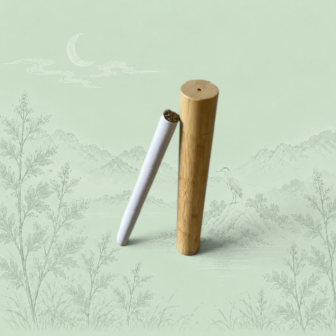 Bamboe etui voor moxastok – vervoer en opberging