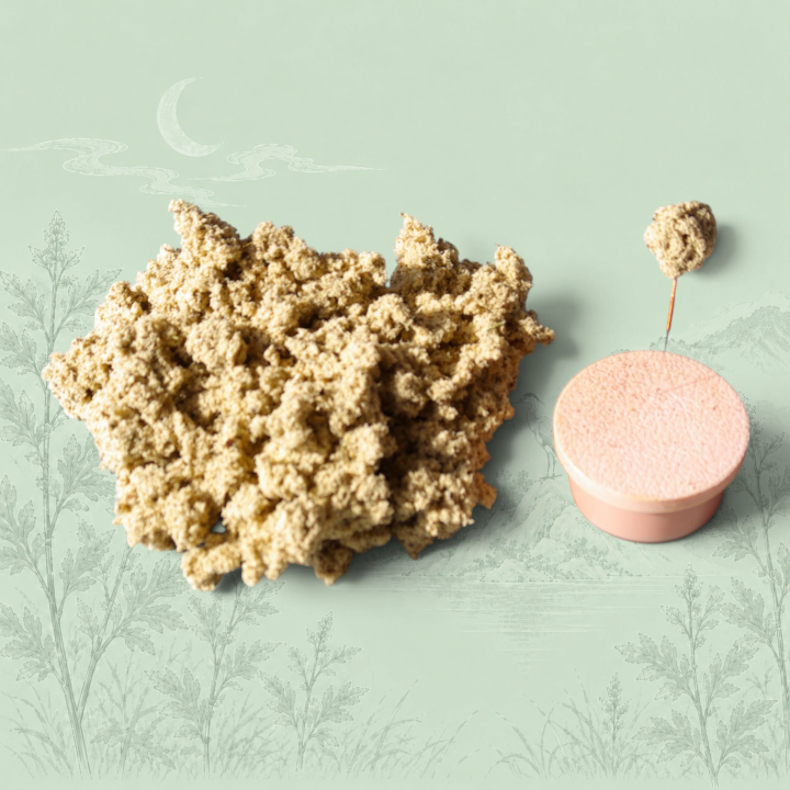 Moxa directa purificada para moxibustión